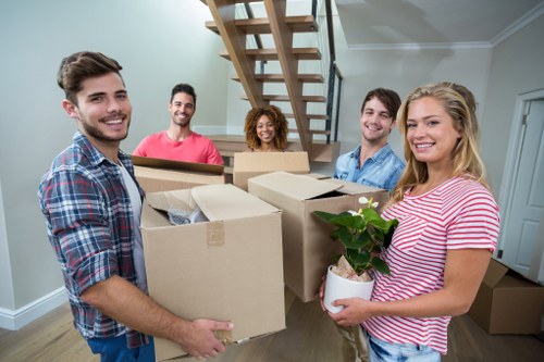 Detailed organization and planning for a move in Kentish Town