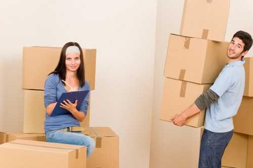 Local moving van service operating in Kentish Town's urban environment